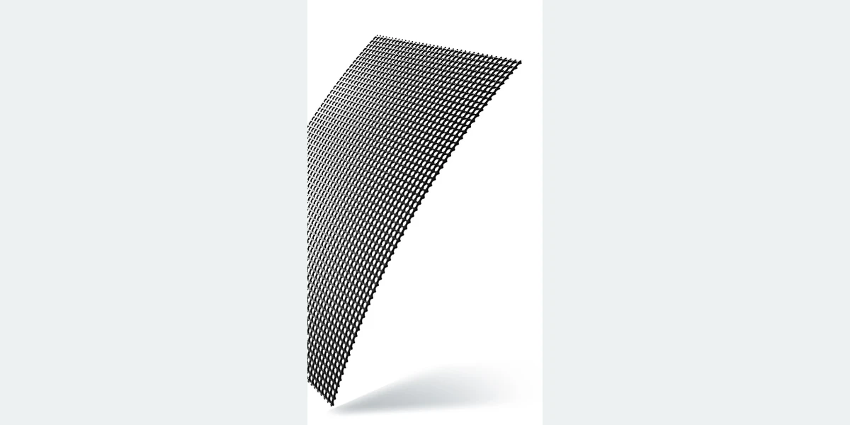 Carbon nano aluminum-alloy security mesh installed in a window