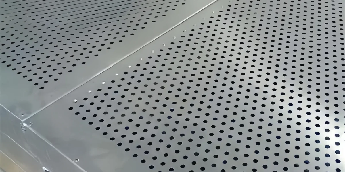 Micro-Hole Sound Barrier product detail photo showing the actual product and application